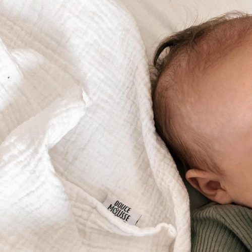 Couverture en mousseline de coton biologique